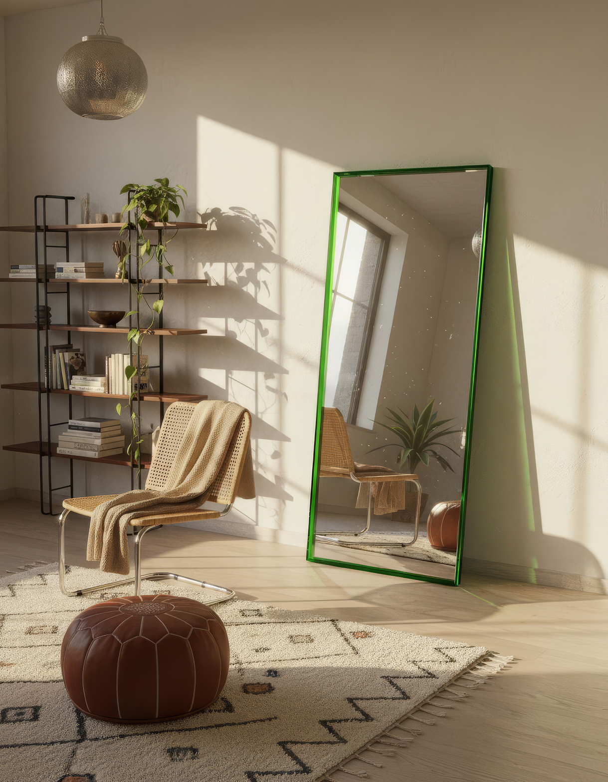 Mirror with acrylic edge - Forest Green inspiration 7