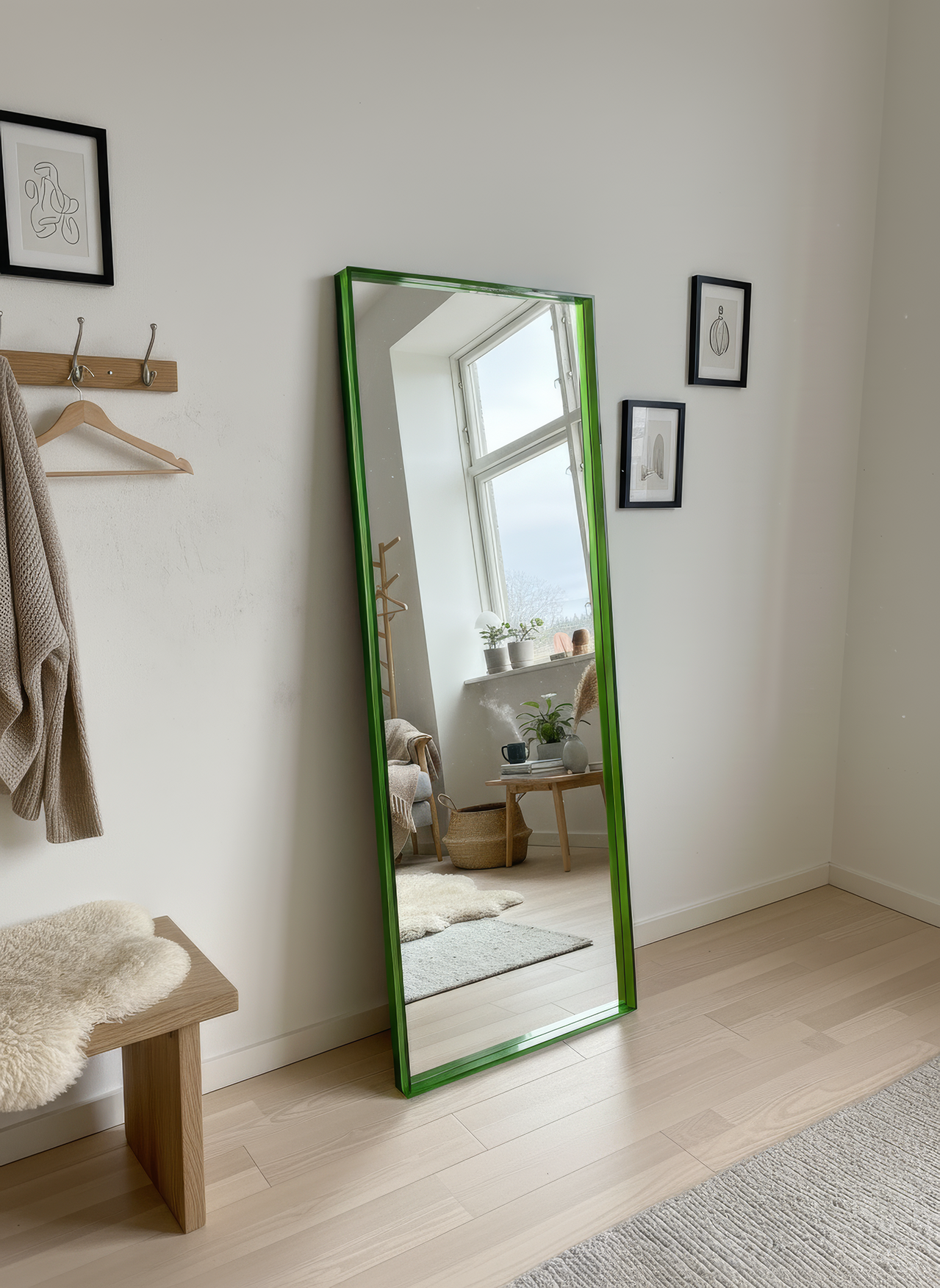 Mirror with acrylic edge - Forest Green inspiration 3
