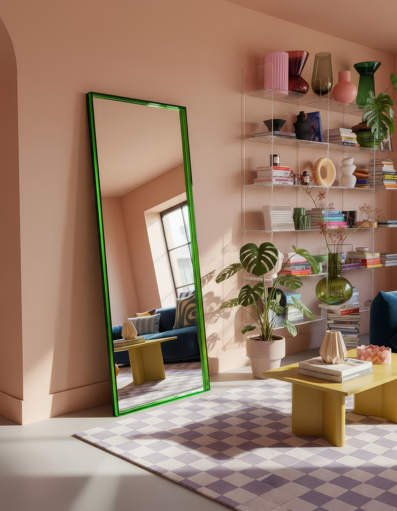 Mirror with acrylic edge - Forest Green inspiration 2