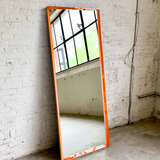 Mirror with acrylic edge - Vibrant Orange